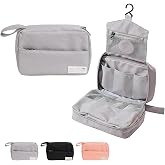FabDay Small Travel Hanging Toiletry Bag Makeup Toiletries Bag Waterproof Men Gray