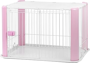 Iris Ohyama Parc Pour Chien Cage D Exterieur Enclos Chenil Avec Toit Pet Circle Cls 960 Rose 7 3 Kg 92 X 63 X 60 Cm Amazon Fr Animalerie