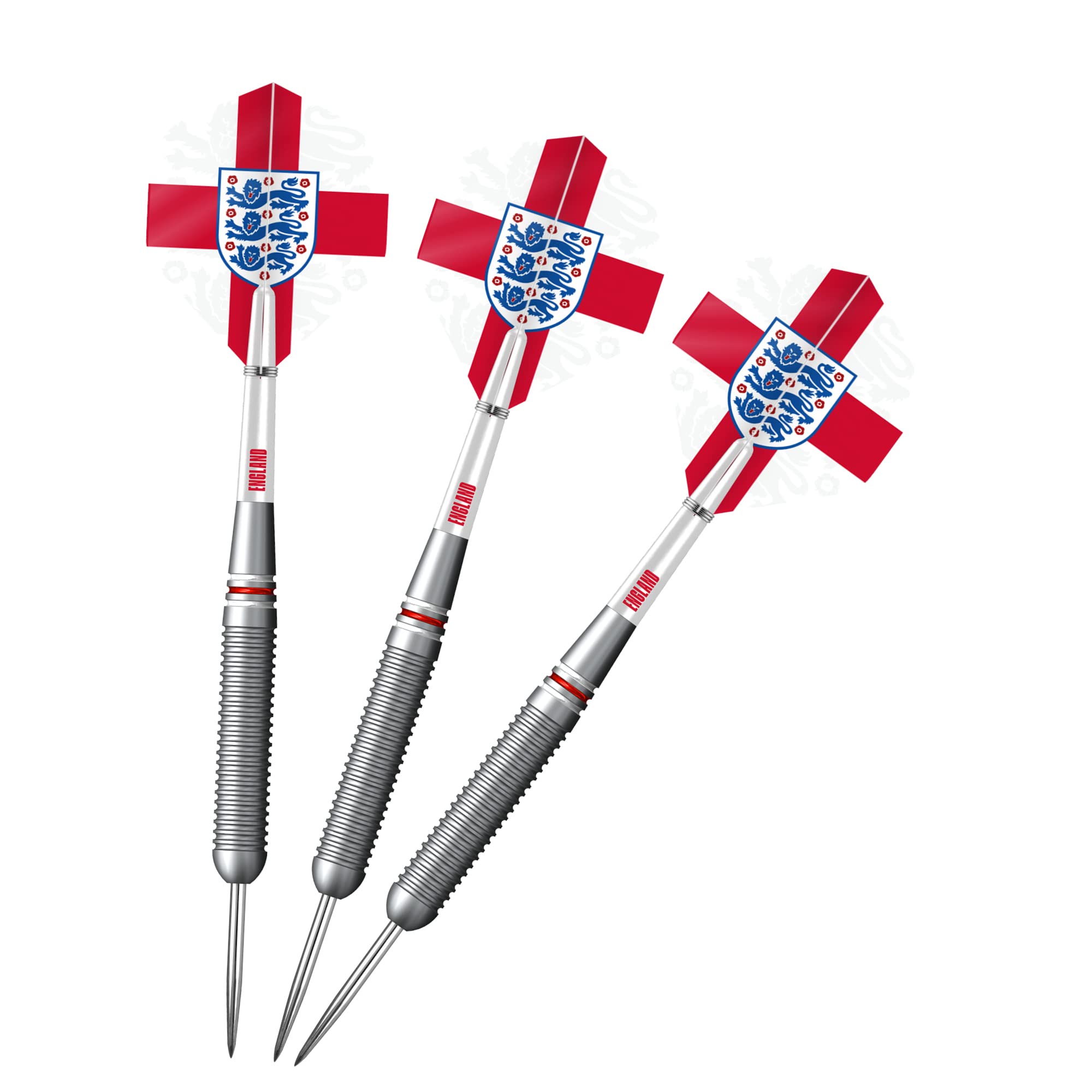 Darts Corner England Darts | Officially Licensed England St Georges Cross Darts | Steel Tip Brass Dart | Multiple Weights Available