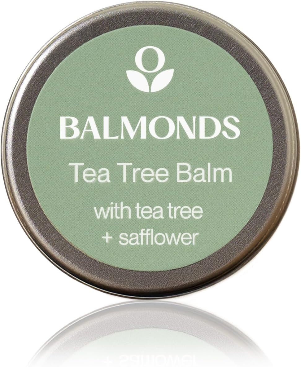 Balmonds Tea Tree Balm 15ml Natural Skin Healing for Cold Sores Fungal Acne