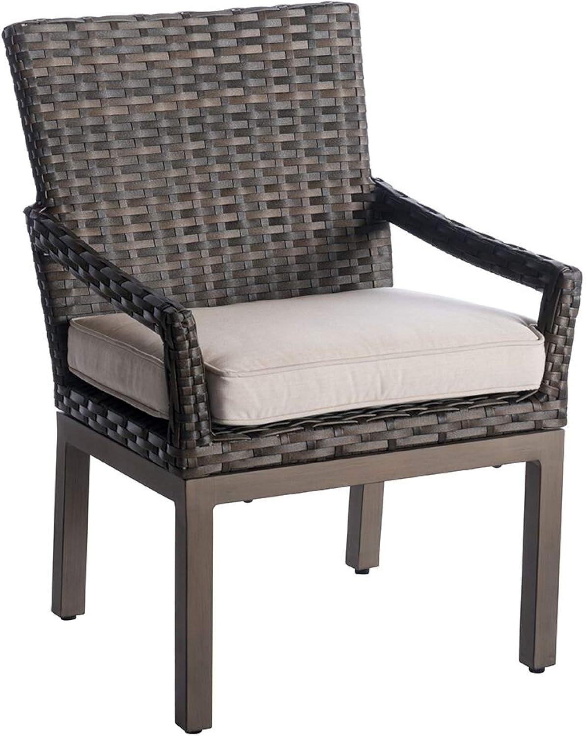 Brown Wicker Outdoor Dining Chair Pack 