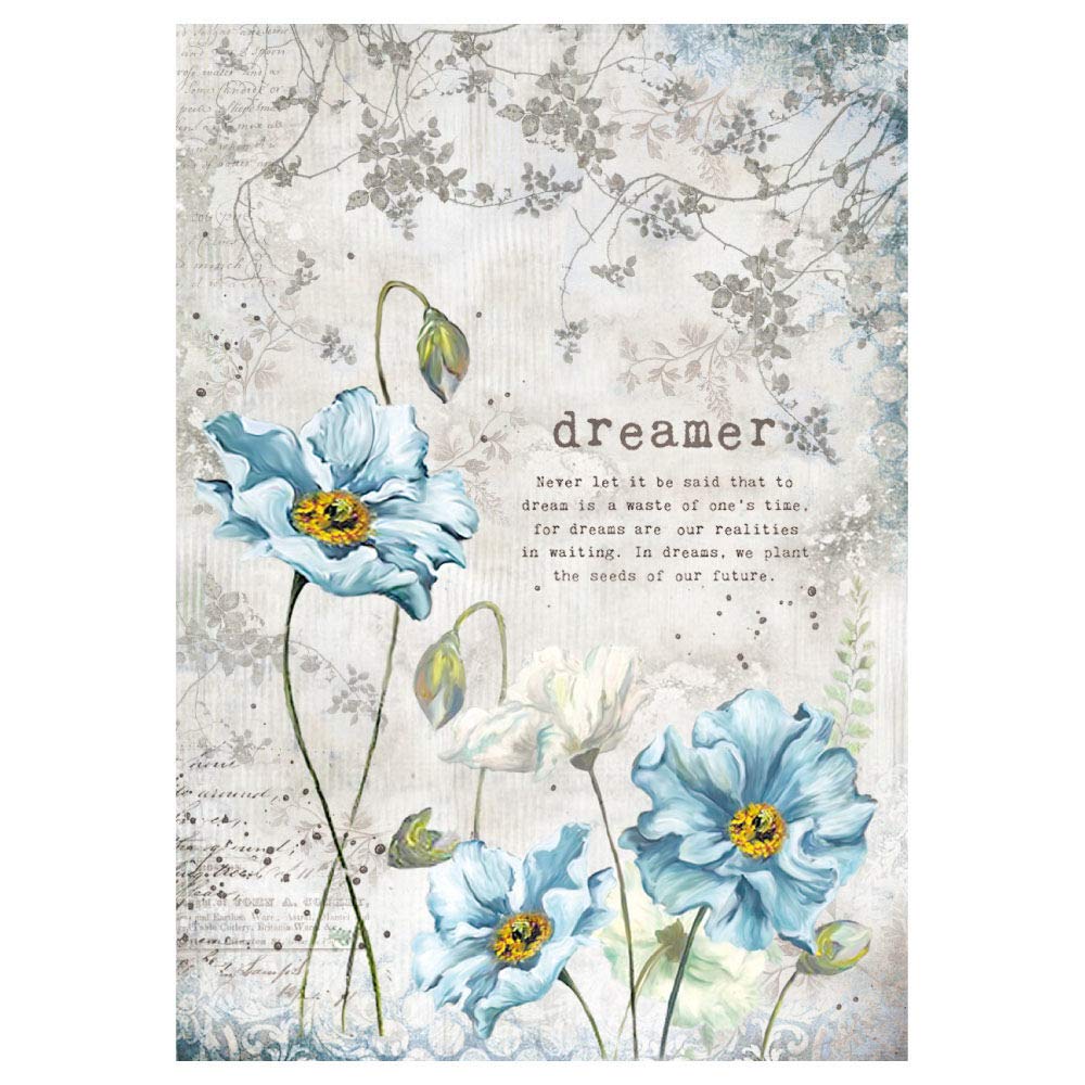 Stamperia Dreamer Rice Paper, 21 x 29.7 cm, Multi-Colour DFSA4249