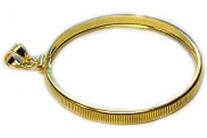 UNKNOWN Flintski Jewelry US Penny 1/20th Gold Filled Coin Edge Coin Bezel Pendant