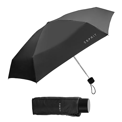 Esprit Manual Mini Petito Black Umbrella