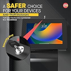 Premium Kiosk Floor Stand – CTA Locking Support