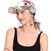 ZLYC Women's Summer Chemo Headwear Brim Visor Hat Beanie Hat