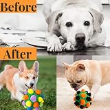 CIIVURR Snuffle Ball Dog Toy Interactive Puzzle Enrichment Green Rainbow view 4