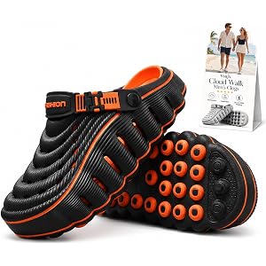 Cloud Men's Clogs Lightweight EVA Outdoor Garden Shoes | Lightweight EVA Cloud Comfort with Breathable Drainage and Secure He