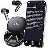 RecDot AI Voice Recorder Earbuds, viaim AI Meeting Assistant with Transcription, 78 Languages, FlashRecord, to-Do Lists &amp; Summaries with viaim AI, 48dB ANC, Black (Renewed)