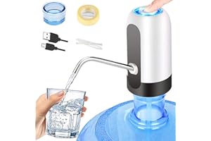 5 Gallon Water Dispenser, CHIVENIDO Auto Water Dispenser for 48mm Screw and 55mm Crown Tops, USB Charging Water Bottle Pump f