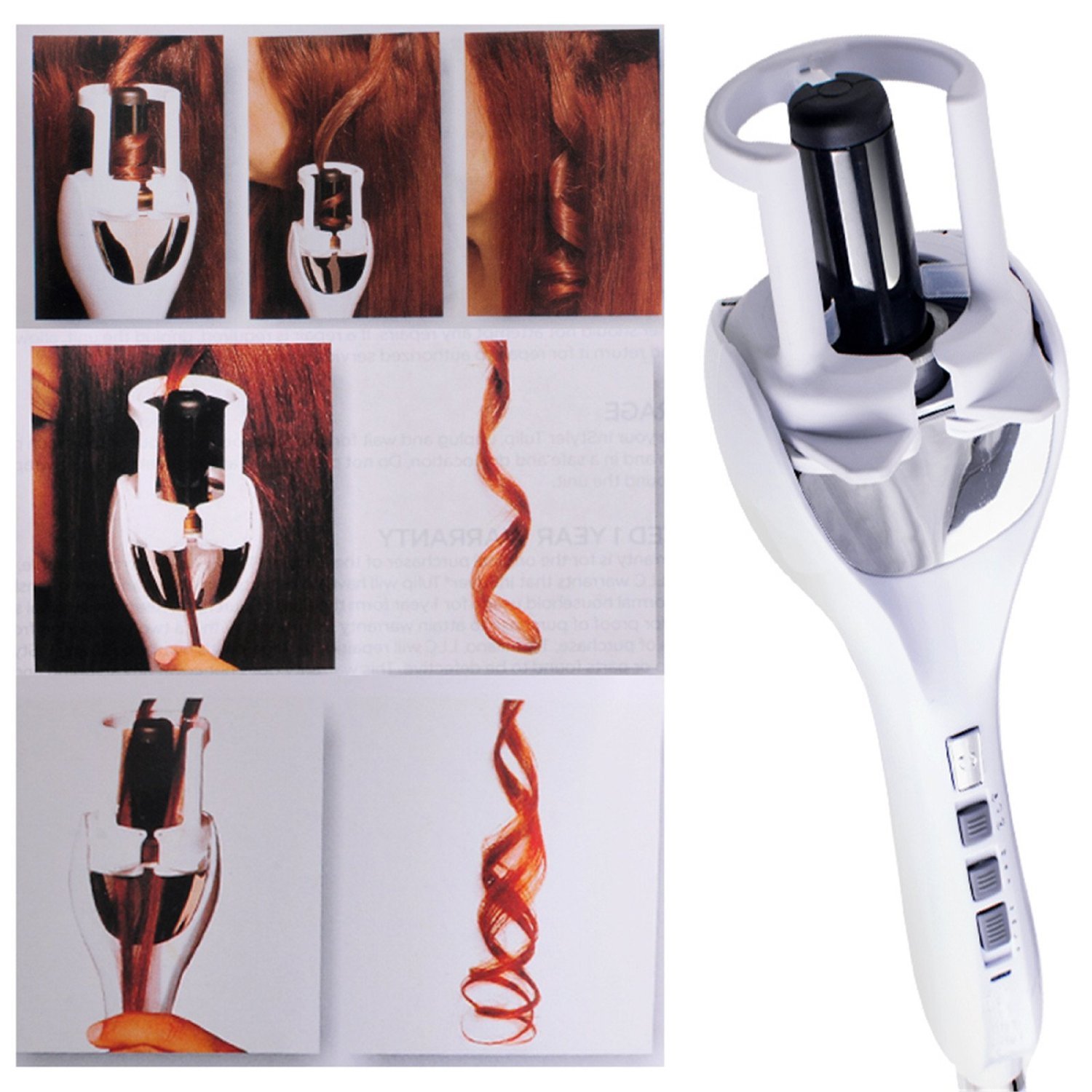 Denshine Tulipan Auto rizador de pelo Olas perfectas Styler 220V