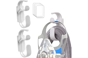 Galeith 2PCS CPAP Hose Hanger with Anti-Unhook Feature - CPAP Tubing Holder & CPAP Mask Hook - Prevents CPAP Tube Leaks and Hoses Tangled Together You to Sleep Better