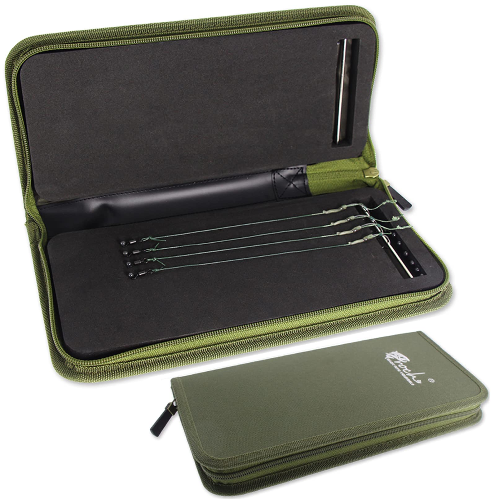 Carp Fishing Tackle Wallet with Pins for Hair and Other Rigs