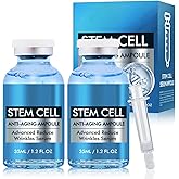Stem Cell Serum for Face, Anti Aging Face Serum to Smooth Wrinkles, Intensive Repair Ampoule for Hydration and Revitalization, 2 Count