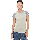 Vince Women's Raglan Color Block Tee