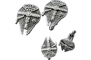 KJSYJBG 1 Pair Fandom Bazaar TV Movies Show Original Design Quality Anime Cartoon Cosplay Jewelry Cufflinks Gifts for Men