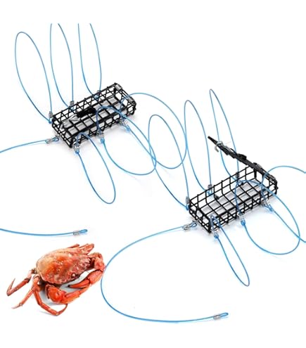 crab pot fishing pole Teyva Daily 4 Pack Trap 8-Loop with Gauge, Stainless Steel CHRISTMAS TREE-INT-15 way bridle rope Opens 15g:Brown Category_Clasps & Gifts/Clasps