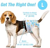 Pet Soft Washable Dog Nappies Female 3 Pack Large Incontinence Pants view 4