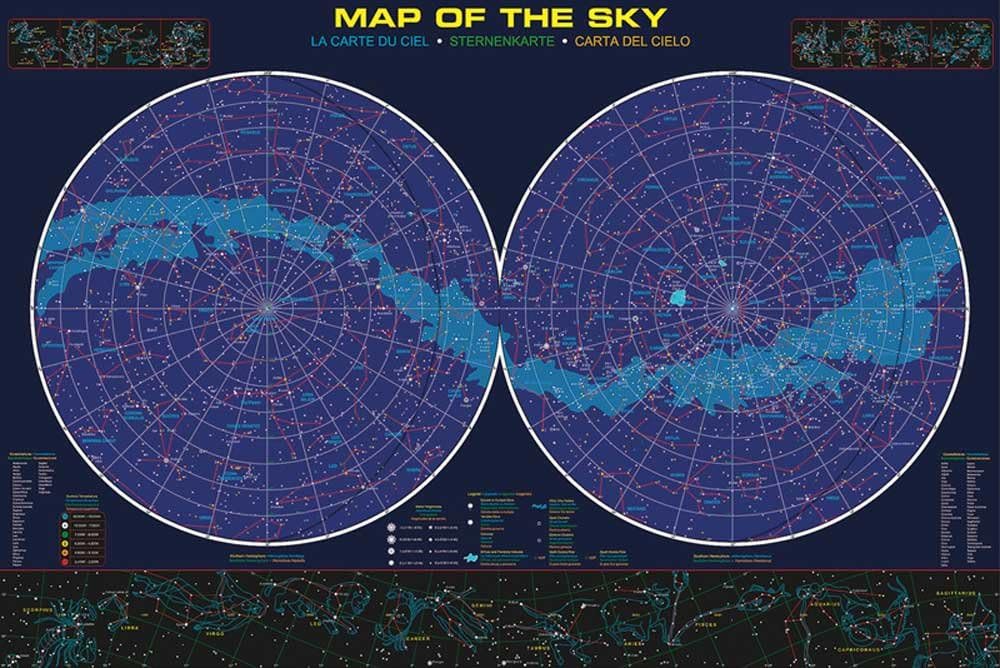 Mapa Estelar Brilla En La Oscuridad Planisferio Luminiscente Gigante 28 mapa-estelar-brilla-en-la-oscuridad-planisferio-luminiscente-gigante-28