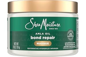 SheaMoisture Bond Repair Masque Amla Oil Deeply Moisturizes and Visibly Repairs Damage with Hydroplex Technology and Amla Oil for Stronger Hair with Restorative HydroPlex Infusion 11 oz