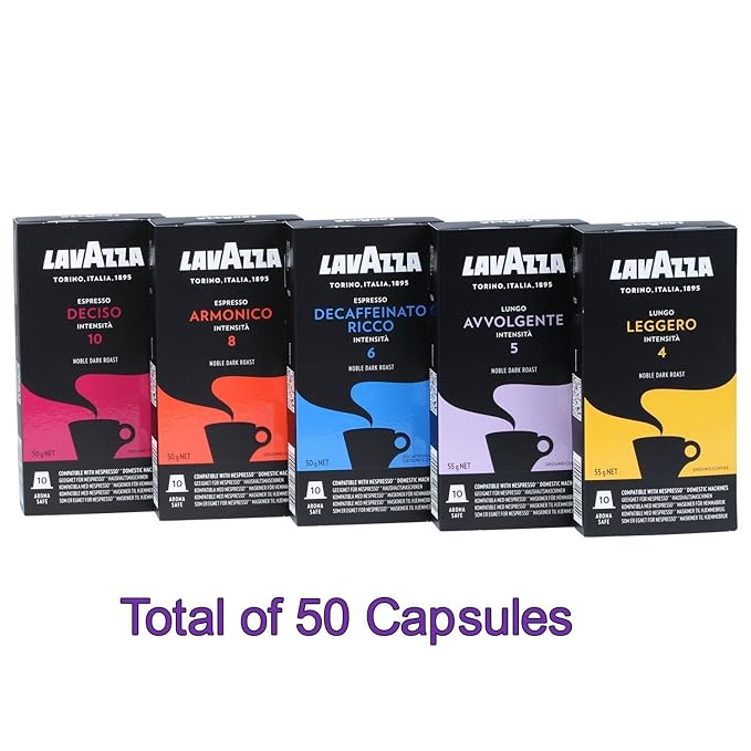 Lavazza Espresso Capsules Compatible with Nespresso