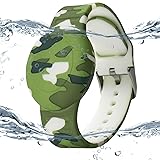 Waterproof AirTag Bracelet for Kids, Hidden Printed