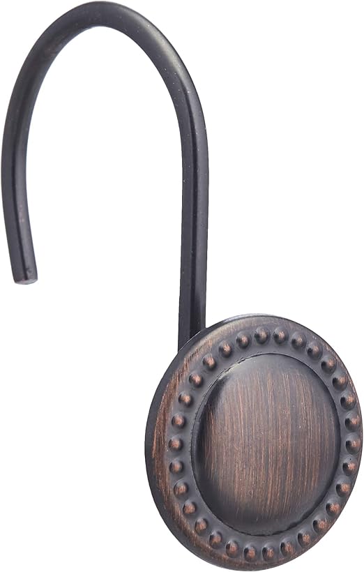 Amazon Com Amazonbasics Shower Curtain Hooks Beaded Circle Oil