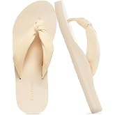 Evshine Women's Flip Flops, Yoga Mat Thong Sandals | Soft Knit Straps, Moderate Arch Support, Lightweight Summer Sandals for Home, Beach, Pool, Travel