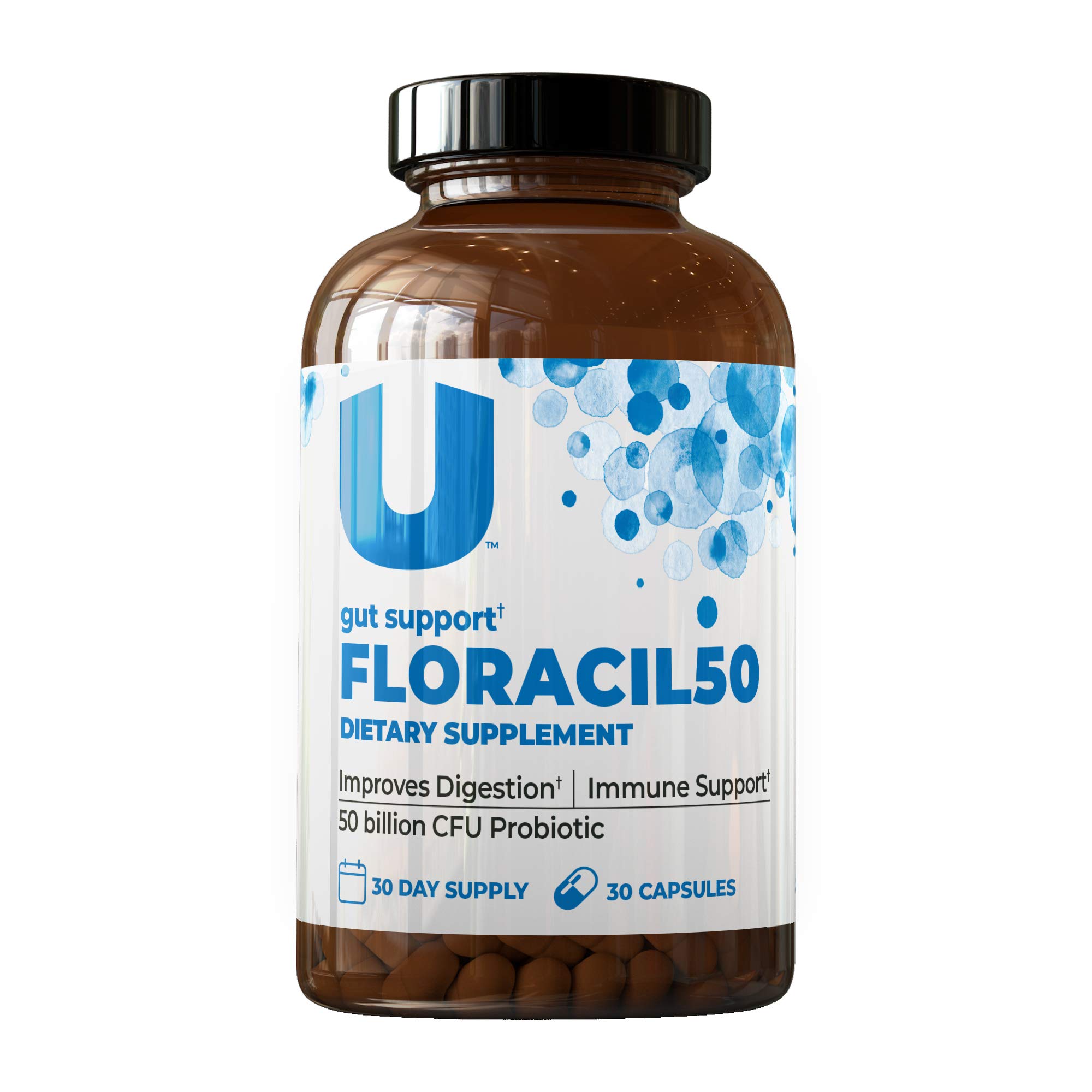 UMZU FLORACIL50 1 Month Supply Daily Probiotic Supplement Helps