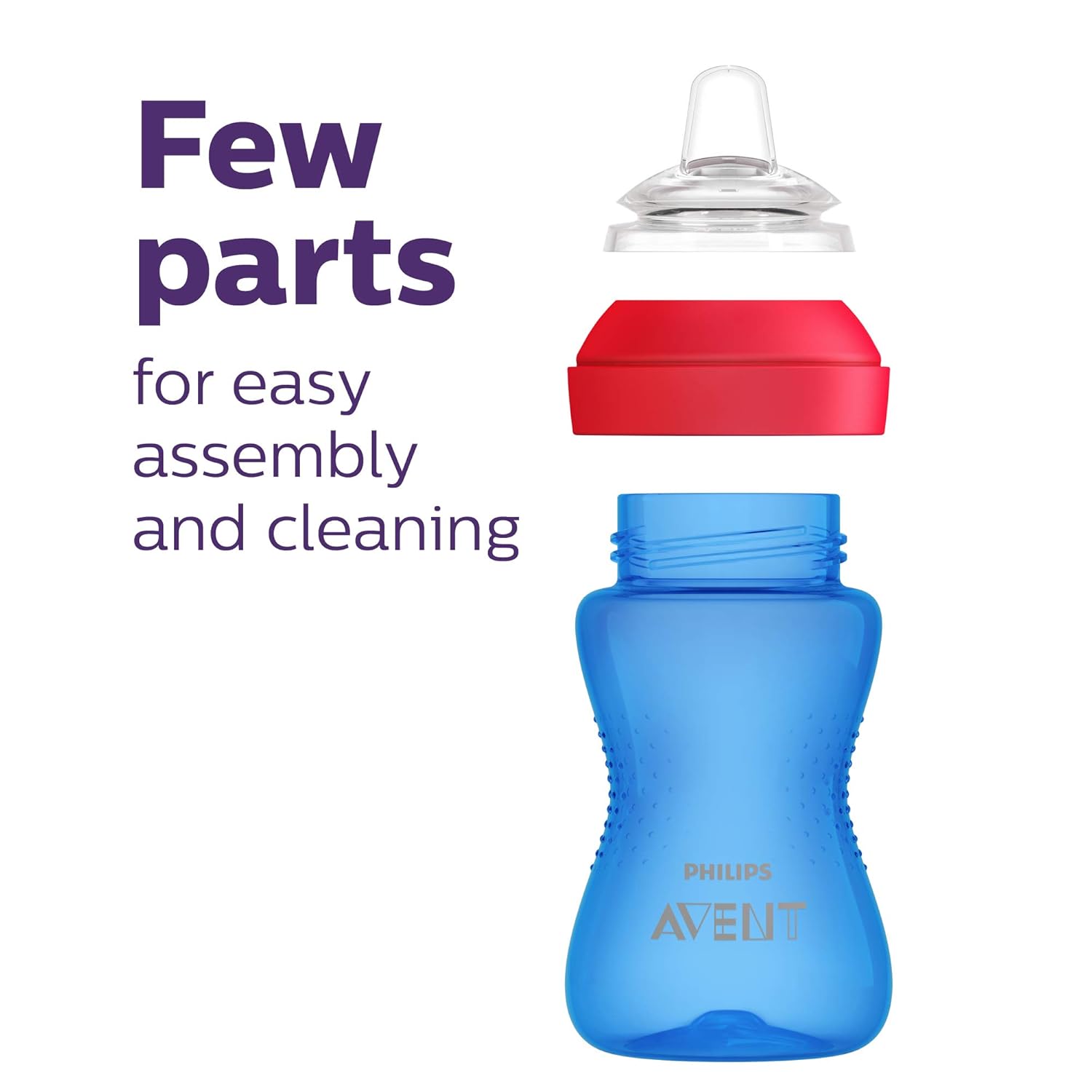 Philips AVENT My Grippy Spout Cup, 10oz, 2pk, Blue/Green, SCF801/21 : Baby