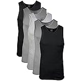 Gildan Men's A-shirt Tanks, Multipack, Style