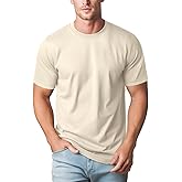 Zengjo Mens Crewneck T Shirts Relaxed Plain Soft Triblend Basic Tees