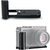 JJC MHG-XE4 Solid Metal Hand Grip Secure Handle Bracket for Fuji Fujifilm X-E4 XE4 Camera(Not for X-E5), Anti-Slip Pads, Arca Swiss Quick Release Plate, Extra 1/4"-20 Tripod Hole & Hand Strap Hole