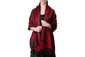 Achillea Two-Tone Vintage Paisley Pashmina Scarf – Lightweight Wrap & Shawl for Dresses, Weddings, Travel, All Seasons