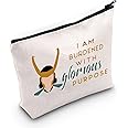 TSOTMO TV Show Inspired Gift I am Burdened with Glorious Purpose Novelty Cosmetic Bag Fans Gift Friendship Gift (glorious PUR