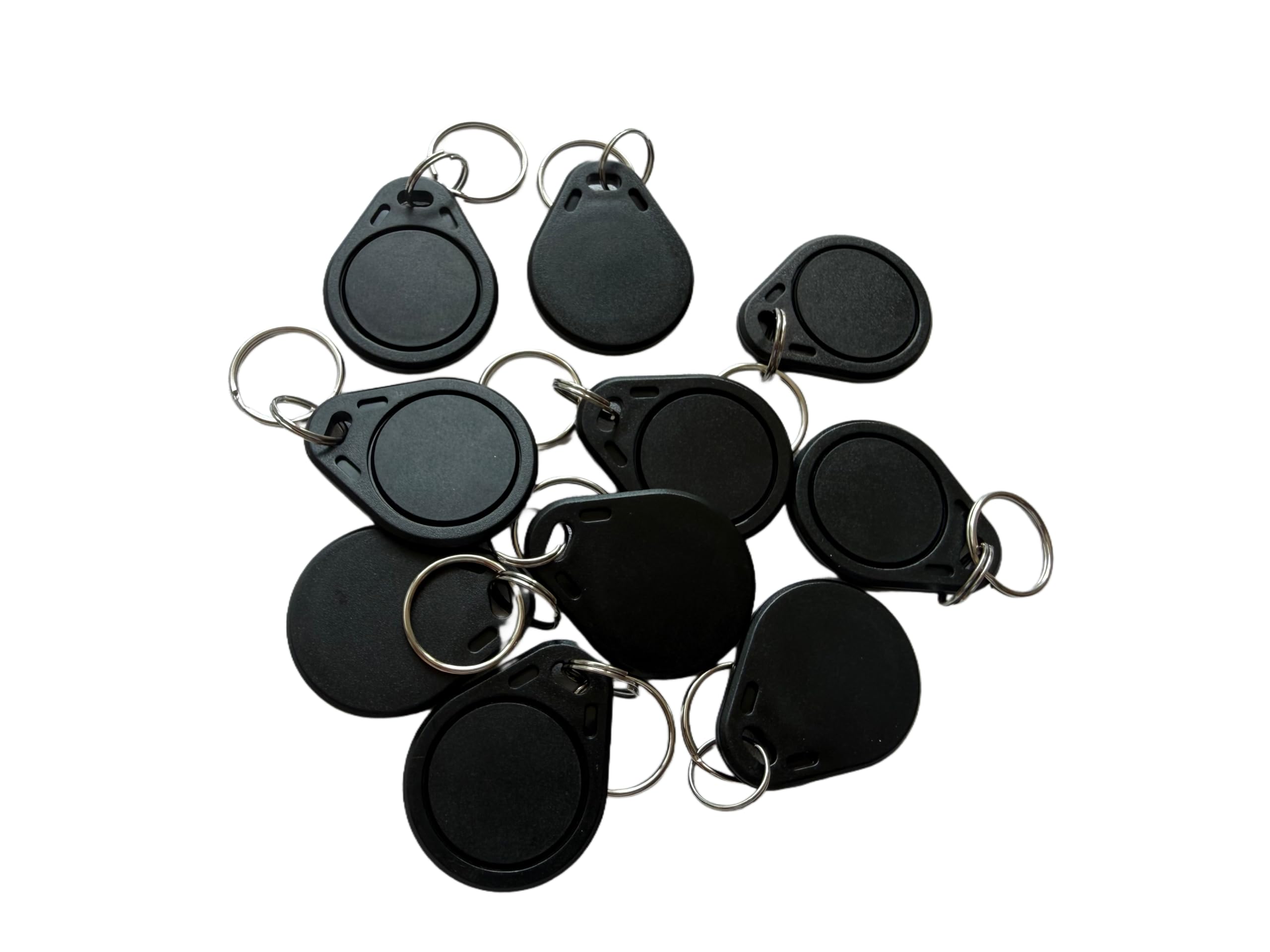YARONGTECH RFID Key fob Tag 13.56MHZ ISO14443A -10pcs (Black)