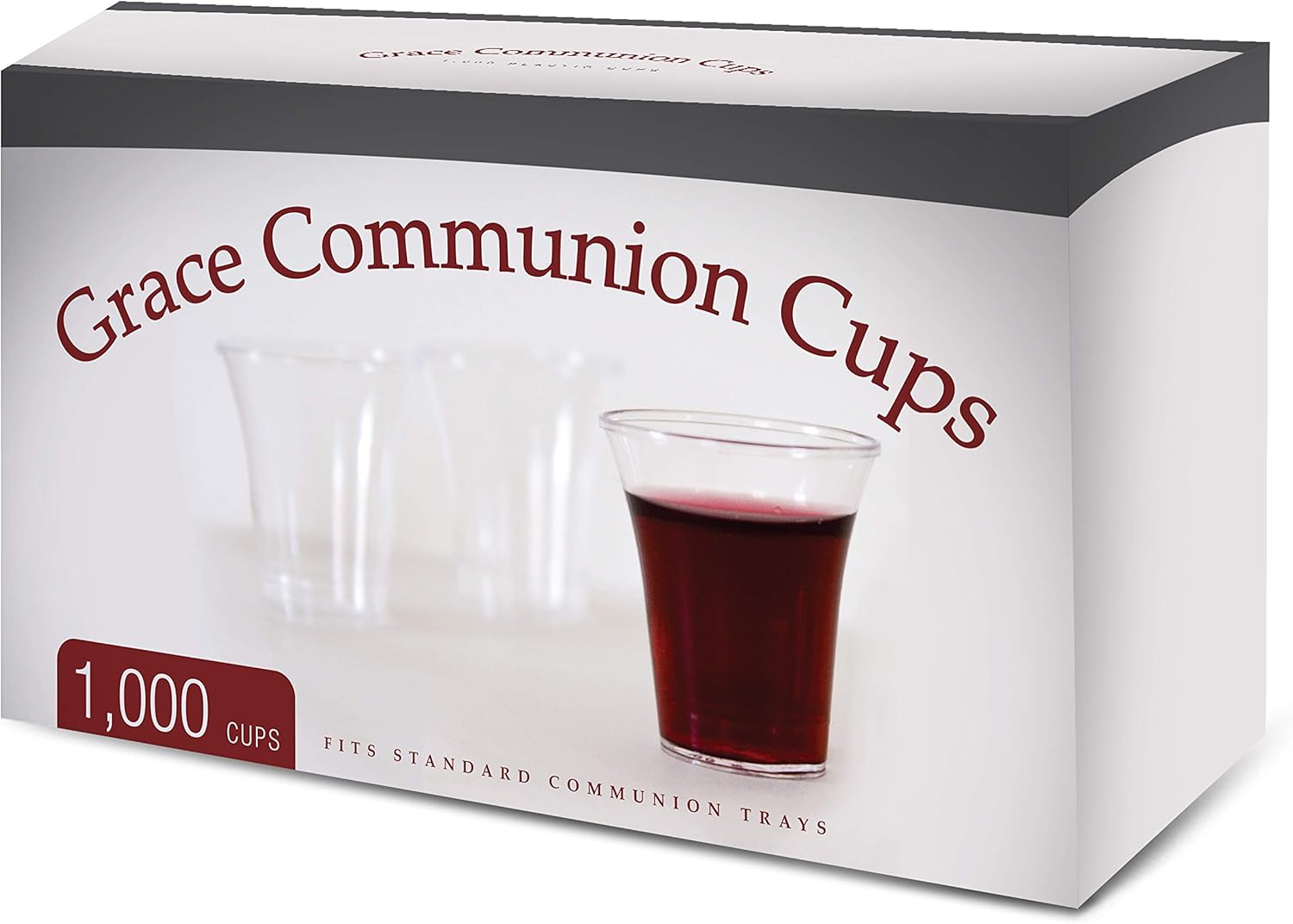 Grace Communion Cups Box of 1000 Plastic Disposable Fits Standard