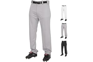 Rawlings Semi-Relaxed Full Length Baseball Pant | Solid & Piped Options | Youth Sizes | Multiple Colors