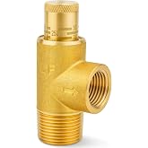 0372271 530C-STD 3/4" x 1/2" Brass Poppet Type Calibrated Pressure Relief Valve, Adjustable 100-300 psi, for Systems Containing Water, Oil, Air, Used in Residential and Industrial Applications