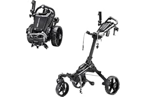 KVV Electric Golf Push Cart with Remote Control, Super Compact and Lightweight Electric Golf Cart,Smallest Folding Size Electric Golf Cart, Suitable for All Terrains, and （Charcoal）