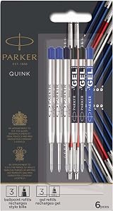 Parker Jotter London Pen Refill Discovery Pack Quinkflow & Quink Gel Refills