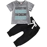 Baby Boy Easter Outfit Letter Rabbit Printed T-shirt Short Sleeve Top Pants My First Easter Baby Boy Outfit