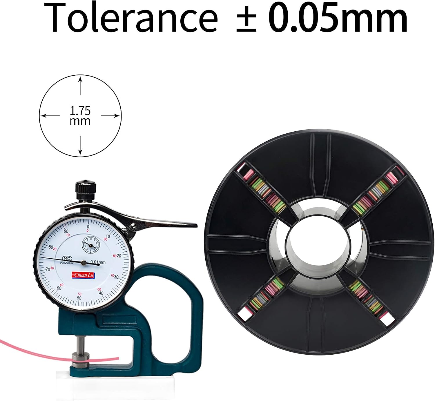 ERYONE Ultra Silk PLA Filament, Silky Glossy Finish Filament,Fast Color Change Rainbow PLA 1.75mm, +/-0.03mm - Image 5