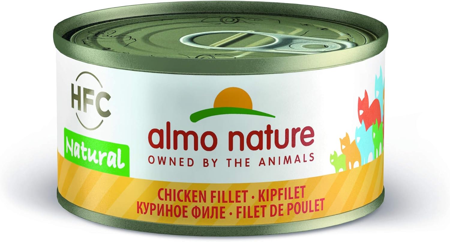 almo nature HFC Natural Wet Cat Food with Chicken Fillet (Pack of 24