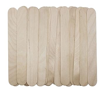 100 Large Wax Waxing Wood Body Hair Removal Craft Sticks