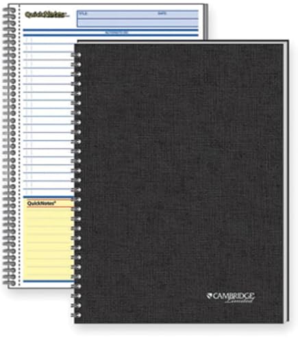 Amazon.com : Cambridge 06096 Side Bound Guided Business Notebook