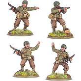Warlord Games Bolt Action: US Rangers Platoon Commanders | 28mm scale Resin miniatures designed for Bolt Action tabletop wargame by Warlord Games