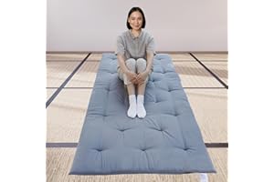 FINDPANDA Japanese Futon Floor Mattress, Folding Tatami Mat Sleeping Pad,Roll Up Kids Floor Lounger