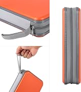 alavisxf xx 96 Capacity CD DVD Case Portable Zipper Holder Orange view 4