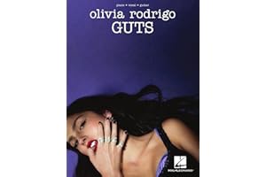 Olivia Rodrigo - Guts Piano/Vocal/Guitar Songbook | 12 Pop Hits for Singers and Musicians | Sheet Music for Piano Voice and Guitar | Music Book for Teen Fans Students and Music Teachers